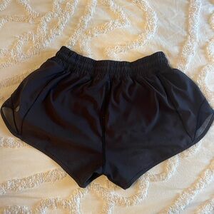 Black Lululemon Hotty Hot shorts